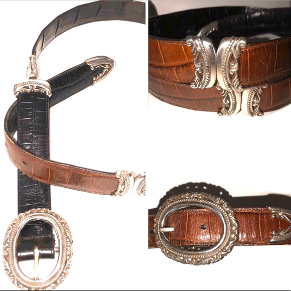 BRIGHTON LEATHER BELT - Picture 1 of 7